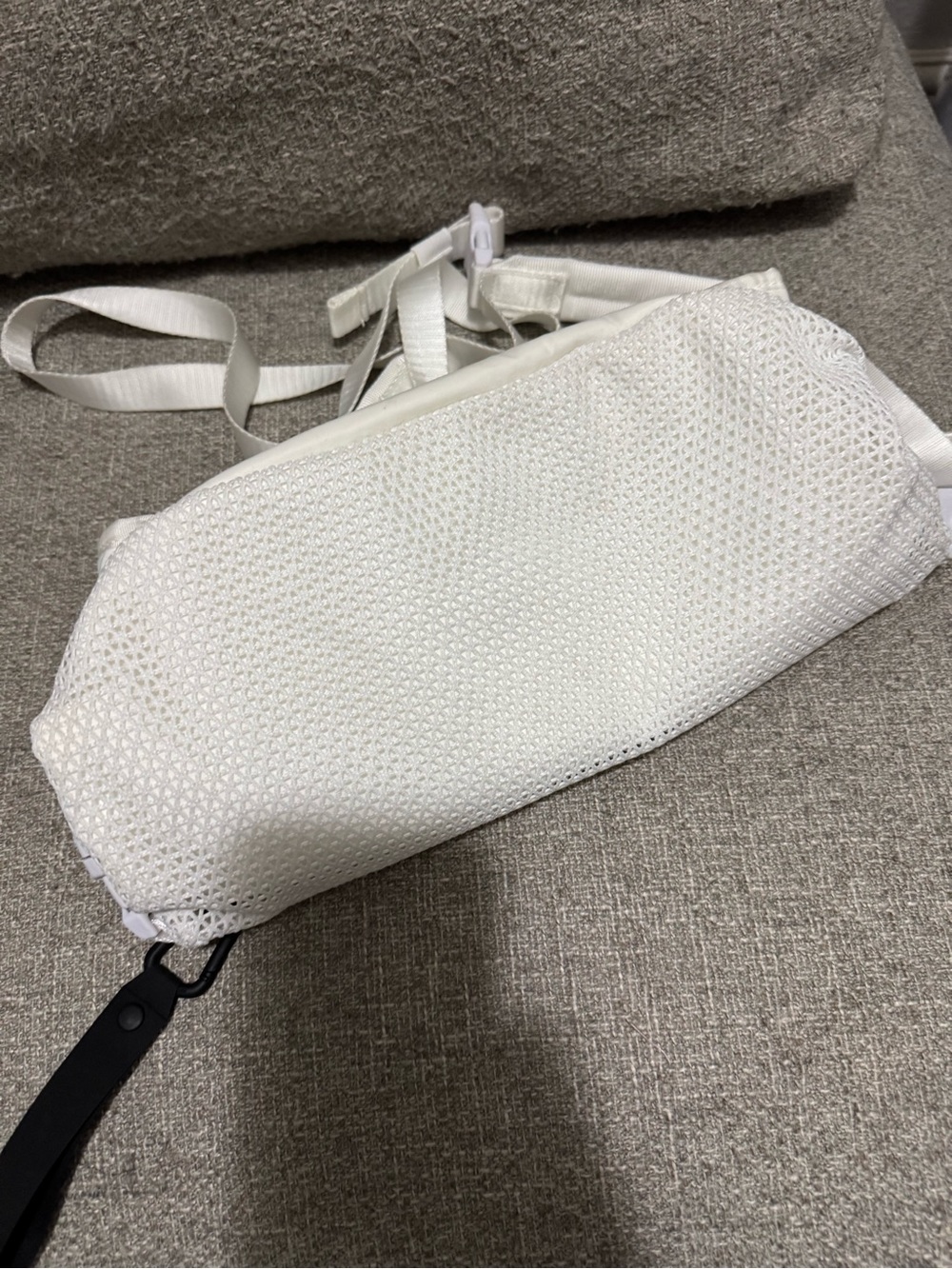 lululemon athletica White Mesh Crossbody Sling Bag
